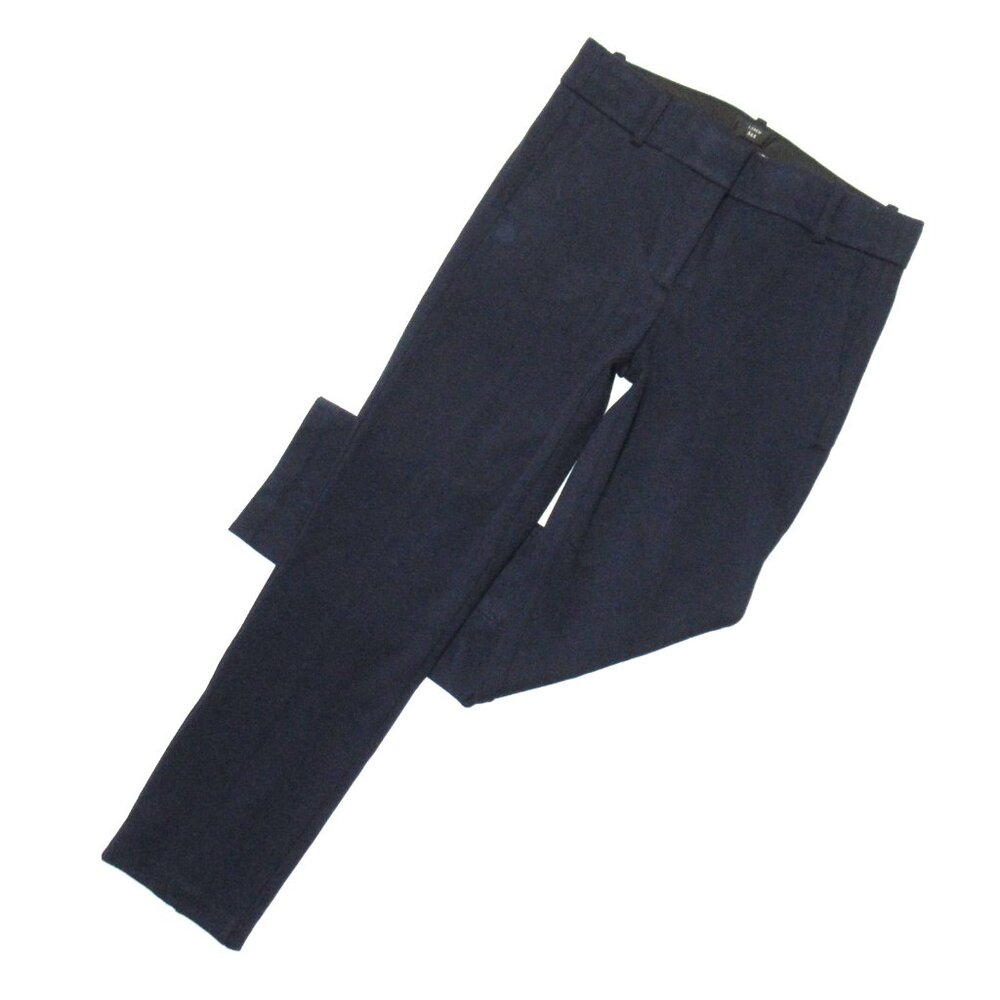 NWT J.Crew Slim Crop Cameron in Navy Blue Stretch Twill Pants 6